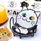 10PCs Diamond Painting Coasters Set – Cat Theme DIY Diamond Art Coasters for Kids & Adults, Arts & Crafts Kit, Perfect Gift for Valentine's Day